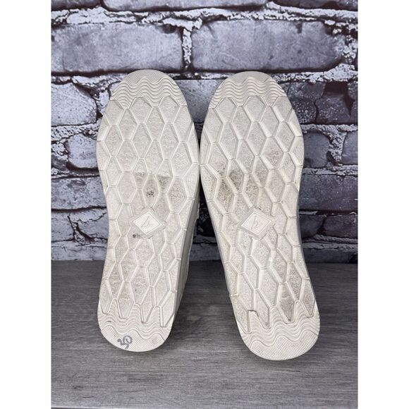 Sperry Moc-Sider Ivory Nylon Flatform Quilted SlipOn Boat Shoes Men 7.5M US/40EU - Picture 10 of 16